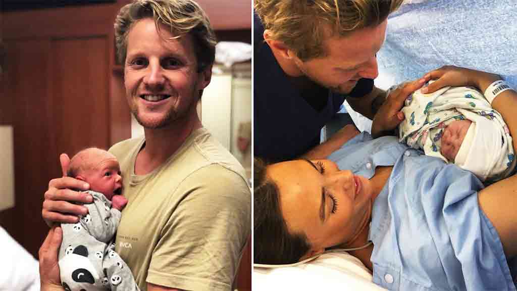SSloane-Baby-Hero-2019.jpg Rory and Belinda Sloane welcome baby Sonny into the world - AFL,Adelaide Crows,Rory Sloane